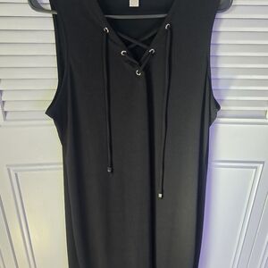 MICHAEL Michael Kors Black Lace-Up Dress